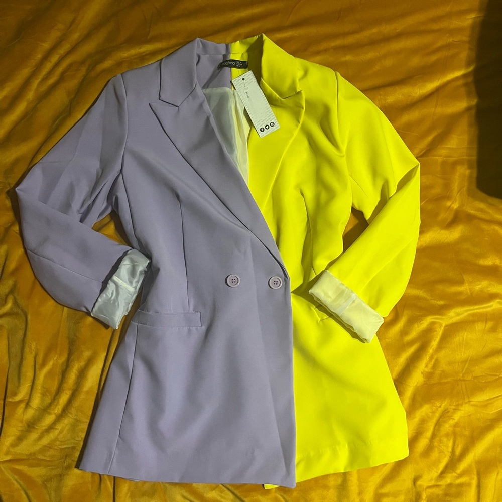 Boohoo Color Block Blazer - Picture 2 of 4